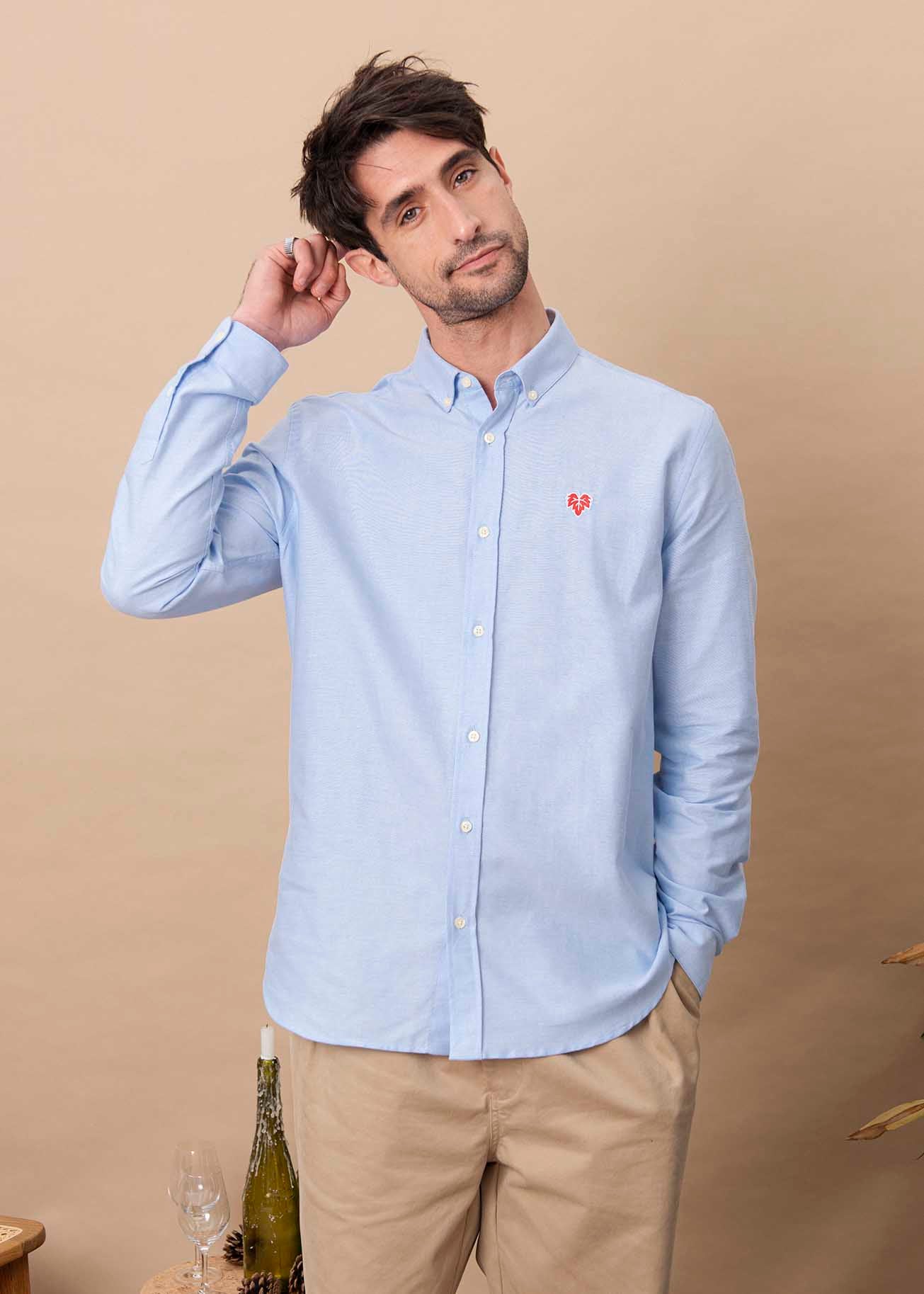 CHEMISE POMMARD BLEU CIEL