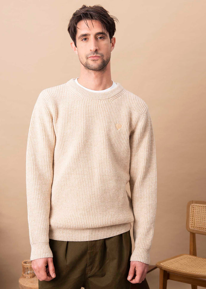 PULL CHAMBOLLE BEIGE CHINÉ