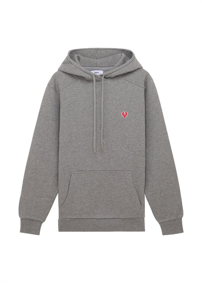 HOODIE CORTON GRIS CHINÉ