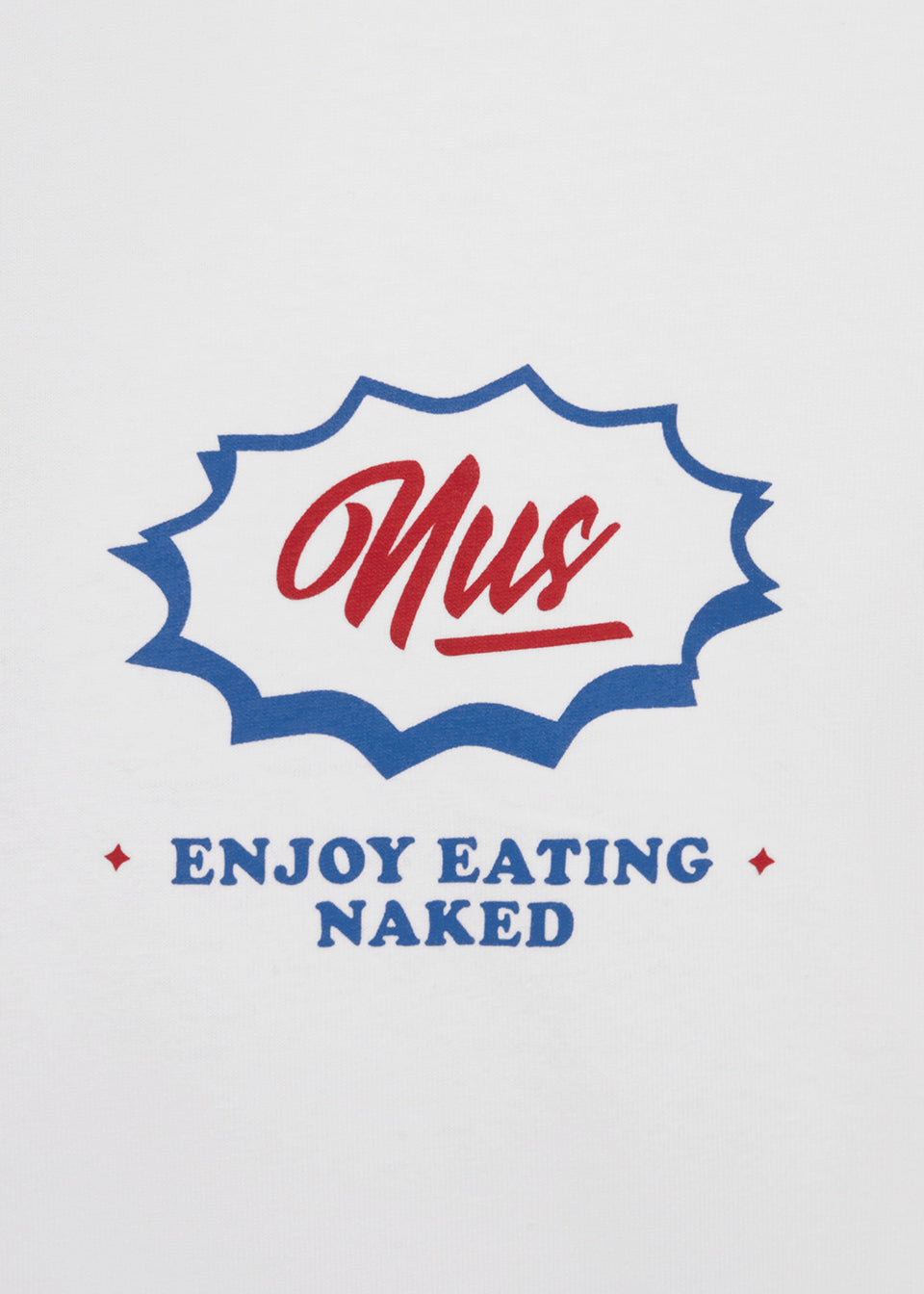 T-SHIRT EATING NAKED BLANC