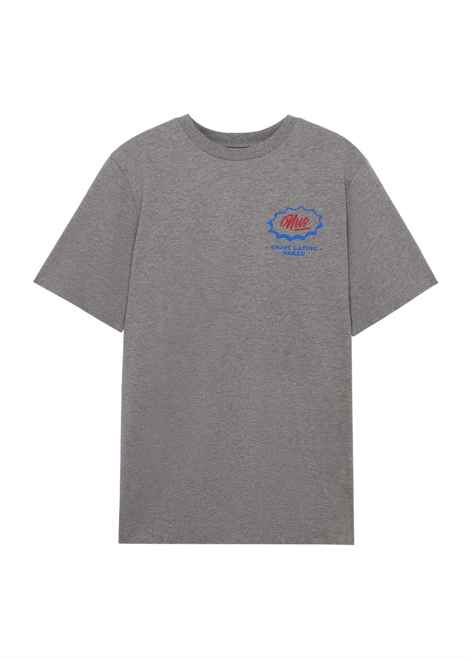 T-SHIRT EATING NAKED GRIS