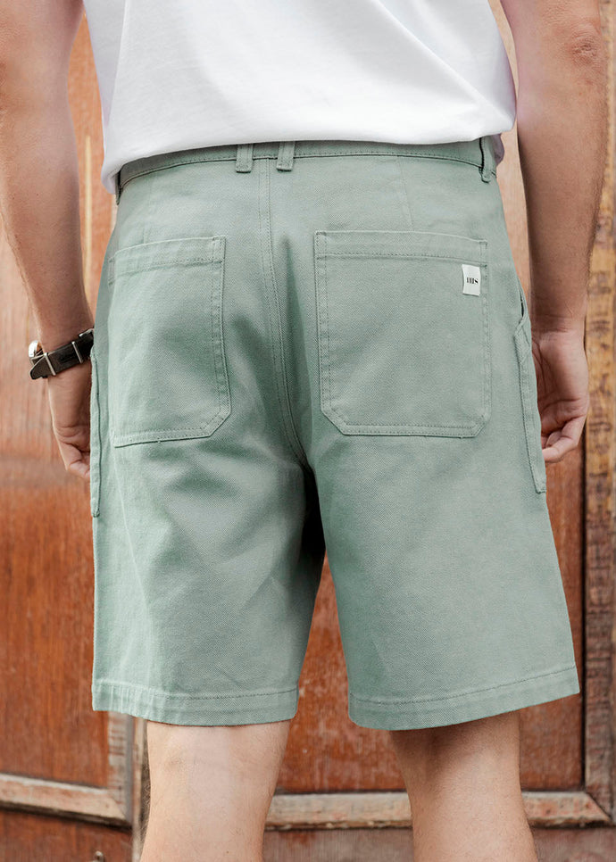 SHORT TWILL VERT SAUGE